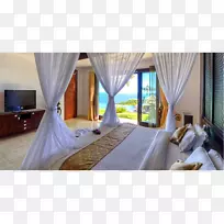 窗帘卧室客房床垫-印度尼西亚巴厘岛