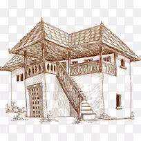 建筑素描建筑