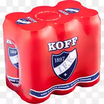 Sinebrusoff啤酒HIFK koff Karhu啤酒