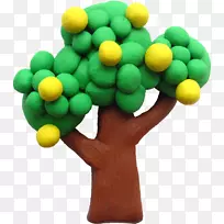 橡胶树黏土&模拟面团木