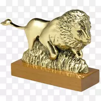 青铜雕塑狮子雕像奖杯-狮子