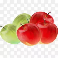 静物摄影天然食品附属水果巴巴多斯樱桃苹果