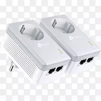 tp-链路电力线通信网卡和适配器家庭插件