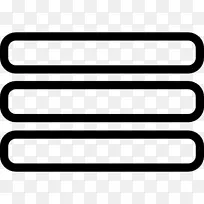 汉堡包按钮线并行计算机图标符号线