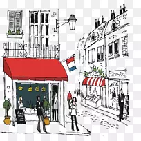 法国美食剪贴画-法国