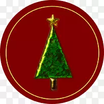 圣诞节装饰圣诞树字体-圣诞树