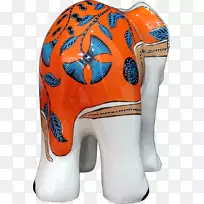 大象运动中的印度象防护装备-非洲日落