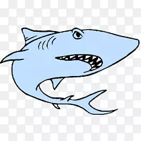 儿童用鲨鱼画册画虎鲨-鲨鱼