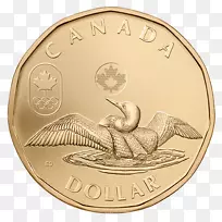 冬季奥运会加拿大无名小卒加拿大元-未流通硬币