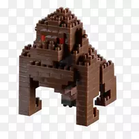 大猩猩玩具砌块建筑成套建筑工程-大猩猩