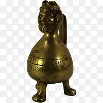 水族铜青铜水壶雕塑.黄铜