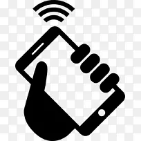 Wi-fi智能手机，互联网，电脑图标，电话-智能手机