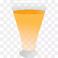鸡尾酒装饰啤酒杯橙汁饮料不含酒精的鸡尾酒