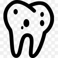 人类牙齿学蛀牙.轮廓