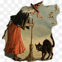 巫术万圣节文化黑猫魔法-万圣节