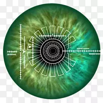 虹膜识别生物特征眼识别-眼睛