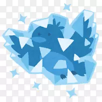 いらすとや摄影冰插画-蓝知更鸟