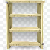书架家具壁橱剪贴画木架
