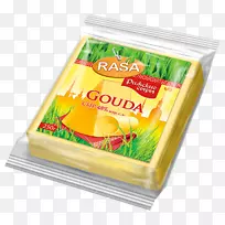 Gouda奶酪加工过的奶酪奶油素食料理比索奶酪