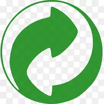 绿色点回收标志回收代码.符号