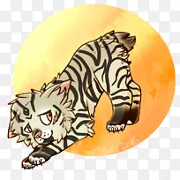 虎马猫卡通-老虎