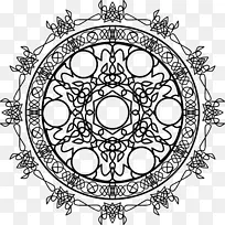 圆线艺术点白色字体-圆