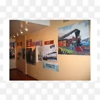 火车展示广告海报展览现代艺术列车