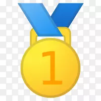 Emojipedia奖牌自卫和武术队，跆拳道e krav maga noto字体-表情符号