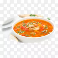 番茄汤，混合蔬菜汤，甘露汤，印度菜，鸡汤，蔬菜汤