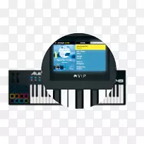 钢琴电子乐器阿列斯vx49-usb/midi控制器，全彩色屏幕midi键盘.钢琴