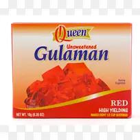 古拉曼明胶甜点红绿薄煎饼