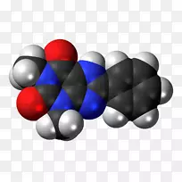 空间填充模型分子靛蓝染料化学bamifylline-dna分子