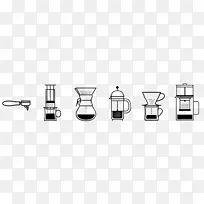 Aeropress咖啡冷饮意式浓缩法式压力机-煮好的咖啡
