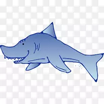 虎鲨角状鲨鱼海洋安琪鲨剪贴画鲨鱼牙齿