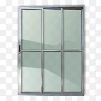 玻璃门铝制四角窗