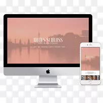 网页开发响应网页设计电子视觉显示MacBook-MacBook