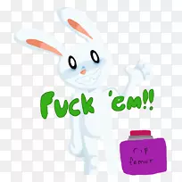 复活节兔子品牌剪贴画设计