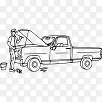 汽车修理厂汽车机械师剪贴画车