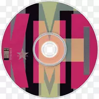 平面设计光盘粉红色m图案设计