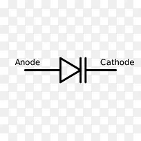 变幅肖特基二极管电子符号齐纳二极管符号