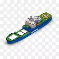 绿色和平北极日出船箱锚装卸拖轮供应船计算机图标海军建筑.极地灯