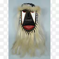 鼻子毛皮-传统的非洲面具
