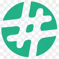 hashtag徽标linkedin符号社交媒体哈希标签