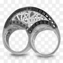 结婚戒指，身体珠宝，雅各布&无名指