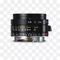 Leica m-装入Leica M9 Leica ELMARIT-m广角28 mm f/2.8照相机镜头-照相机镜头