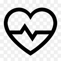 心脏电脑图标脉冲心脏