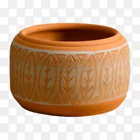 Whichford陶器陶瓷Aztec花盆