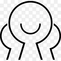 人类行为白线剪贴画线
