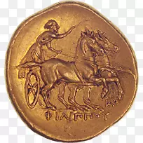 收集金条的硬币罗马货币-硬币