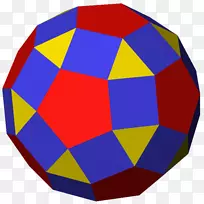 菱形十二面体几何学阿基米德固体数学-数学